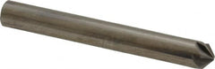 Made in USA - 1/4" Head Diam, 1/4" Shank Diam, 6 Flute 100° Solid Carbide Countersink - Apex Tool & Supply