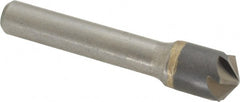 Made in USA - 1/2" Head Diam, 3/8" Shank Diam, 6 Flute 120° Solid Carbide Countersink - Apex Tool & Supply