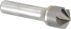 Made in USA - 3/4" Head Diam, 1/2" Shank Diam, 6 Flute 120° Solid Carbide Countersink - Apex Tool & Supply