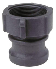 Green Leaf - 3/4" Polypropylene Cam & Groove Suction & Discharge Hose Male Adapter Female NPT Thread - Part A, 3/4-14" Thread, 125 Max psi - Apex Tool & Supply