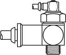 Parker - 1/2 Inlet Brass Hydraulic Control Valve - 1/2 Thread - Apex Tool & Supply