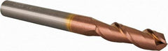 Accupro - 9/16" Diam, 2" LOC, 2 Flute Solid Carbide Ball End Mill - TiCN Finish, Single End, 6" OAL, 9/16" Shank Diam, Spiral Flute - Apex Tool & Supply
