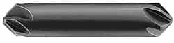 Made in USA - 3/8" Head Diam, 6 Flute 90° Solid Carbide Countersink - Apex Tool & Supply