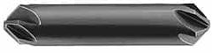 Made in USA - 3/8" Head Diam, 6 Flute 90° Solid Carbide Countersink - Apex Tool & Supply