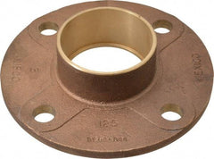 NIBCO - 3" Pipe, 7-1/2" OD, Cast Copper Companion Pipe Flange - 125 psi, C End Connection, 6" Across Bolt Hole Centers - Apex Tool & Supply