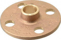 NIBCO - 3/4" Pipe, 3-7/8" OD, Cast Copper Companion Pipe Flange - 125 psi, C End Connection, 2-3/4" Across Bolt Hole Centers - Apex Tool & Supply