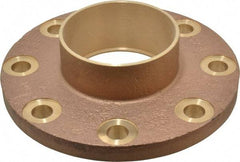 NIBCO - 4" Pipe, 9" OD, Cast Copper Companion Pipe Flange - 150 psi, C End Connection, 7-1/2" Across Bolt Hole Centers - Apex Tool & Supply