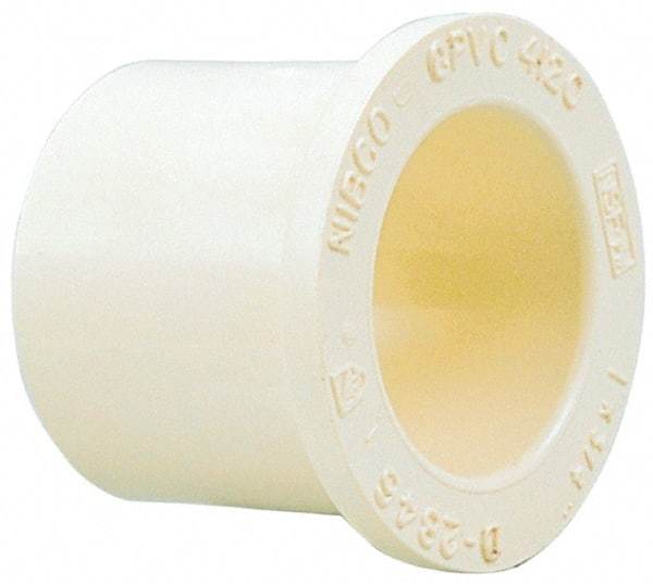NIBCO - 2 x 1-1/4" CPVC Plastic Pipe Bushing - Spig x Slip End Connections - Apex Tool & Supply