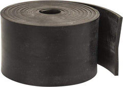 Made in USA - 1/8" Thick x 2" Wide x 60" Long, Plain Backed Neoprene Rubber Strip - Stock Length, 60 Shore A Durometer, 2,500 psi Tensile Strength, -40 to 225°F, Black - Apex Tool & Supply