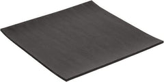 Made in USA - 12" Long, 12" Wide, 1/4" Thick, Neoprene Rubber Foam Sheet - 50 to 60 Durometer, Black, -40 to 225°F, 2,500 psi Tensile Strength, Plain Backing, Stock Length - Apex Tool & Supply