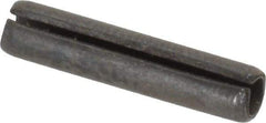 Value Collection - 5/32" Diam x 3/4" Long Slotted Spring Pin - Grade 1070-1090 Alloy Steel, Black Oxide Finish - Apex Tool & Supply