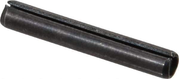 Value Collection - 5/32" Diam x 1" Long Slotted Spring Pin - Grade 1070-1090 Alloy Steel, Black Oxide Finish - Apex Tool & Supply