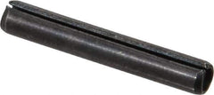 Value Collection - 5/32" Diam x 1" Long Slotted Spring Pin - Grade 1070-1090 Alloy Steel, Black Oxide Finish - Apex Tool & Supply