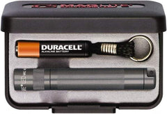Mag-Lite - Clear LED Bulb, 47 Lumens, Mini Flashlight - Gray Aluminum Body, 1 AAA Alkaline Battery Included - Apex Tool & Supply