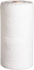 PRO-SAFE - 49 Gal Capacity per Package, Oil Only Roll - 150' Long x 30" Wide, White, Polypropylene - Apex Tool & Supply