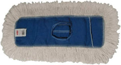 Rubbermaid - 24" Long x 5" Wide Cotton Dust Mop Head - Envelope Connection, White, Cut-End Head, Launderable - Apex Tool & Supply