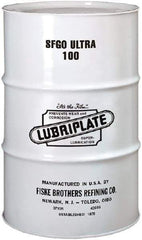 Lubriplate - 55 Gal Drum, ISO 100, SAE 40, Air Compressor Oil - 7°F to 385°, 556 Viscosity (SUS) at 100°F, 77 Viscosity (SUS) at 210°F - Apex Tool & Supply