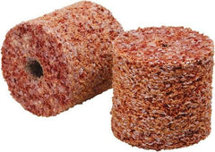 3M - 2" Diam, 1/4" Face Width, 1/4" Center Hole, Coarse Grade, Ceramic Deburring Wheel - Unitized, Hard Density 7 Grade - Apex Tool & Supply