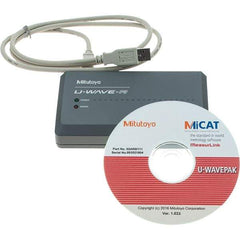 Mitutoyo - SPC U-Wave Receiver - Use with U-Wave Wireless System for SPC Data Transfer & Calipers - Apex Tool & Supply