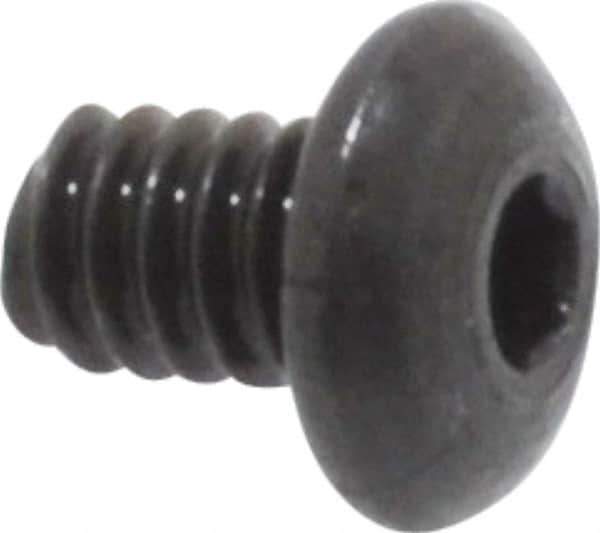 Value Collection - #2-56 UNC Hex Socket Drive, Button Screw - Alloy Steel, Black Oxide Finish, Fully Threaded, 1/8" Length Under Head - Apex Tool & Supply