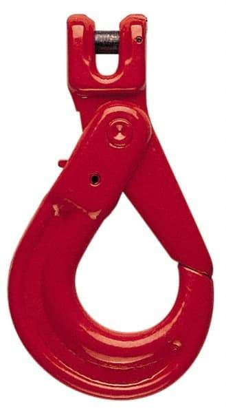 Pewag - 5/8 Inch Chain Diameter, Grade 80 Clevis Hook - 18,100 Lbs. Load Capacity, 0/01 Inch Inside Diameter, 53/64 Inch Pin Diameter, 2-23/64 Inch Hook Throat, 1-3/8 Inch Hook Width - Apex Tool & Supply