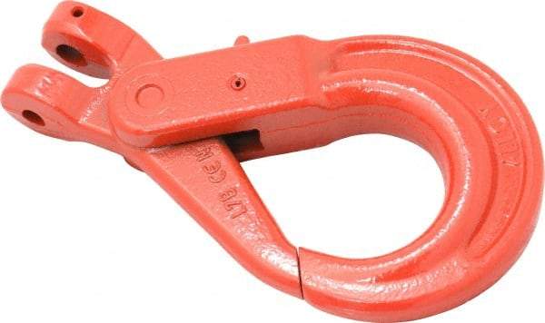 Pewag - 3/8 Inch Chain Diameter, Grade 80 Clevis Hook - 7,100 Lbs. Load Capacity, 15/32 Inch Inside Diameter, 15/32 Inch Pin Diameter, 1-31/32 Inch Hook Throat, 1-49/64 Inch Hook Width - Apex Tool & Supply