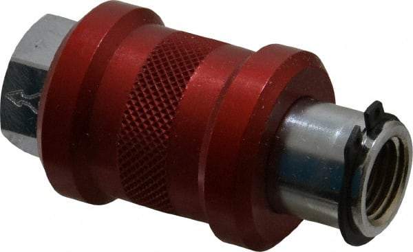 Legris - 1/4" Pipe, FNPT x FNPT, Nickel Plated Brass Standard Slide Valve - 230 Max psi, Anodized Aluminum Sleeve - Apex Tool & Supply