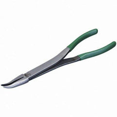 SK - Bent Nose Pliers - 11" W/CUSHION GRIP XLONG NEEDLE NOSE PLIER - Apex Tool & Supply