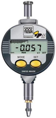 TESA Brown & Sharpe - 0 to 5mm Range, 0.00005 & 0.0005" Graduation, Electronic Drop Indicator - Accurate to 4µ, English & Metric System, LCD Display - Apex Tool & Supply