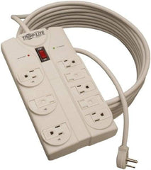 Tripp-Lite - 8 Outlets, 120 VAC15 Amps, 25' Cord, Power Outlet Strip - Floor, Keyhole Mount, 5-15 NEMA Configuration, 1.51" Strip - Apex Tool & Supply