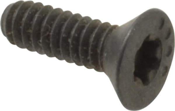 Camcar - #4-40 UNC Torx Plus Drive, 82° Flat Screw - Alloy Steel, Black Oxide Finish, Fully Threaded, 3/8" OAL - Apex Tool & Supply