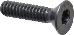Camcar - #4-40 UNC Torx Plus Drive, 82° Flat Screw - Alloy Steel, Black Oxide Finish, Fully Threaded, 1/2" OAL - Apex Tool & Supply