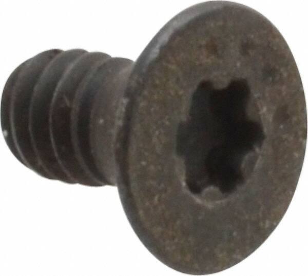 Camcar - #5-40 UNC Torx Plus Drive, 82° Flat Screw - Alloy Steel, Black Oxide Finish, Fully Threaded, 1/4" OAL - Apex Tool & Supply