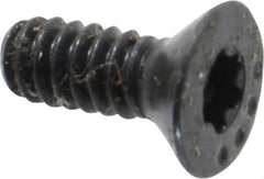 Camcar - #6-32 UNC Torx Plus Drive, 82° Flat Screw - Alloy Steel, Black Oxide Finish, Fully Threaded, 3/8" OAL - Apex Tool & Supply