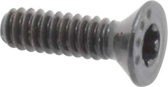 Camcar - #6-32 UNC Torx Plus Drive, 82° Flat Screw - Alloy Steel, Black Oxide Finish, Fully Threaded, 1/2" OAL - Apex Tool & Supply