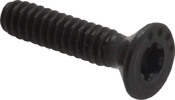 Camcar - #6-32 UNC Torx Plus Drive, 82° Flat Screw - Alloy Steel, Black Oxide Finish, Fully Threaded, 5/8" OAL - Apex Tool & Supply