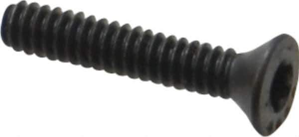 Camcar - #6-32 UNC Torx Plus Drive, 82° Flat Screw - Alloy Steel, Black Oxide Finish, Fully Threaded, 3/4" OAL - Apex Tool & Supply