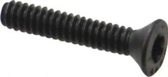 Camcar - #6-32 UNC Torx Plus Drive, 82° Flat Screw - Alloy Steel, Black Oxide Finish, Fully Threaded, 3/4" OAL - Apex Tool & Supply