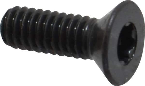 Camcar - #8-32 UNC Torx Plus Drive, 82° Flat Screw - Alloy Steel, Black Oxide Finish, Fully Threaded, 1/2" OAL - Apex Tool & Supply