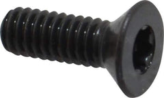 Camcar - #8-32 UNC Torx Plus Drive, 82° Flat Screw - Alloy Steel, Black Oxide Finish, Fully Threaded, 1/2" OAL - Apex Tool & Supply