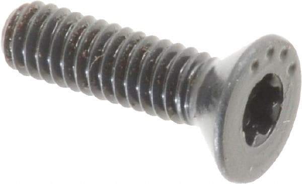 Camcar - #8-32 UNC Torx Plus Drive, 82° Flat Screw - Alloy Steel, Black Oxide Finish, Fully Threaded, 5/8" OAL - Apex Tool & Supply