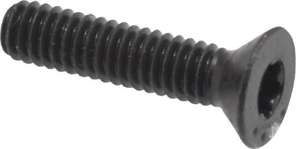 Camcar - #8-32 UNC Torx Plus Drive, 82° Flat Screw - Alloy Steel, Black Oxide Finish, Fully Threaded, 3/4" OAL - Apex Tool & Supply