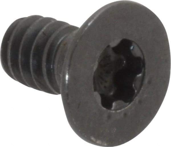 Camcar - #10-24 UNC Torx Plus Drive, 82° Flat Screw - Alloy Steel, Black Oxide Finish, Fully Threaded, 3/8" OAL - Apex Tool & Supply