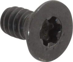 Camcar - #10-24 UNC Torx Plus Drive, 82° Flat Screw - Alloy Steel, Black Oxide Finish, Fully Threaded, 3/8" OAL - Apex Tool & Supply