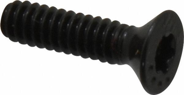 Camcar - #10-24 UNC Torx Plus Drive, 82° Flat Screw - Alloy Steel, Black Oxide Finish, Fully Threaded, 3/4" OAL - Apex Tool & Supply