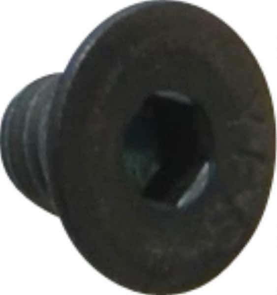 Value Collection - #10-32 UNF Hex Socket Drive, 82° Flat Screw - Alloy Steel, Black Oxide Finish, Fully Threaded, 1/4" OAL - Apex Tool & Supply