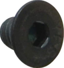Value Collection - #10-32 UNF Hex Socket Drive, 82° Flat Screw - Alloy Steel, Black Oxide Finish, Fully Threaded, 1/4" OAL - Apex Tool & Supply