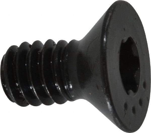 Camcar - 1/4-20 UNC Torx Plus Drive, 82° Flat Screw - Alloy Steel, Black Oxide Finish, Fully Threaded, 1/2" OAL - Apex Tool & Supply