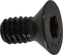Camcar - 1/4-20 UNC Torx Plus Drive, 82° Flat Screw - Alloy Steel, Black Oxide Finish, Fully Threaded, 1/2" OAL - Apex Tool & Supply