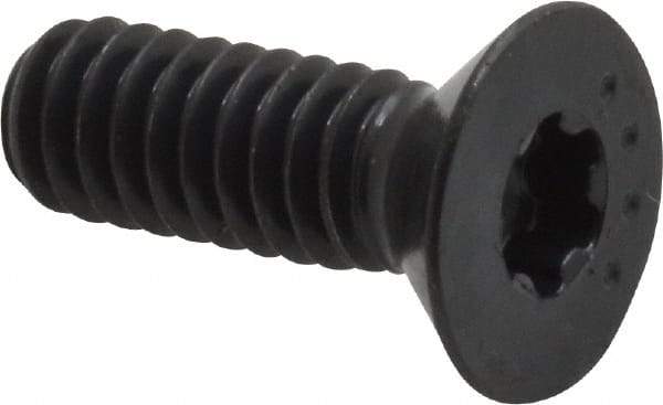 Camcar - 1/4-20 UNC Torx Plus Drive, 82° Flat Screw - Alloy Steel, Black Oxide Finish, Fully Threaded, 3/4" OAL - Apex Tool & Supply